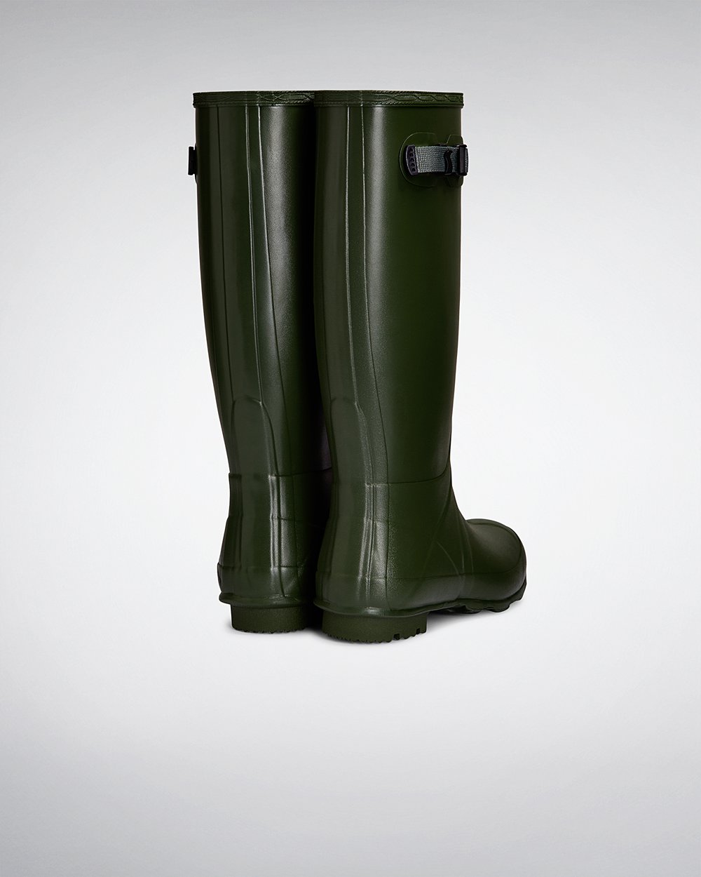 Womens Hunter Tall Rain Boots Green - Norris Field Neoprene Lined - 9837402-HA